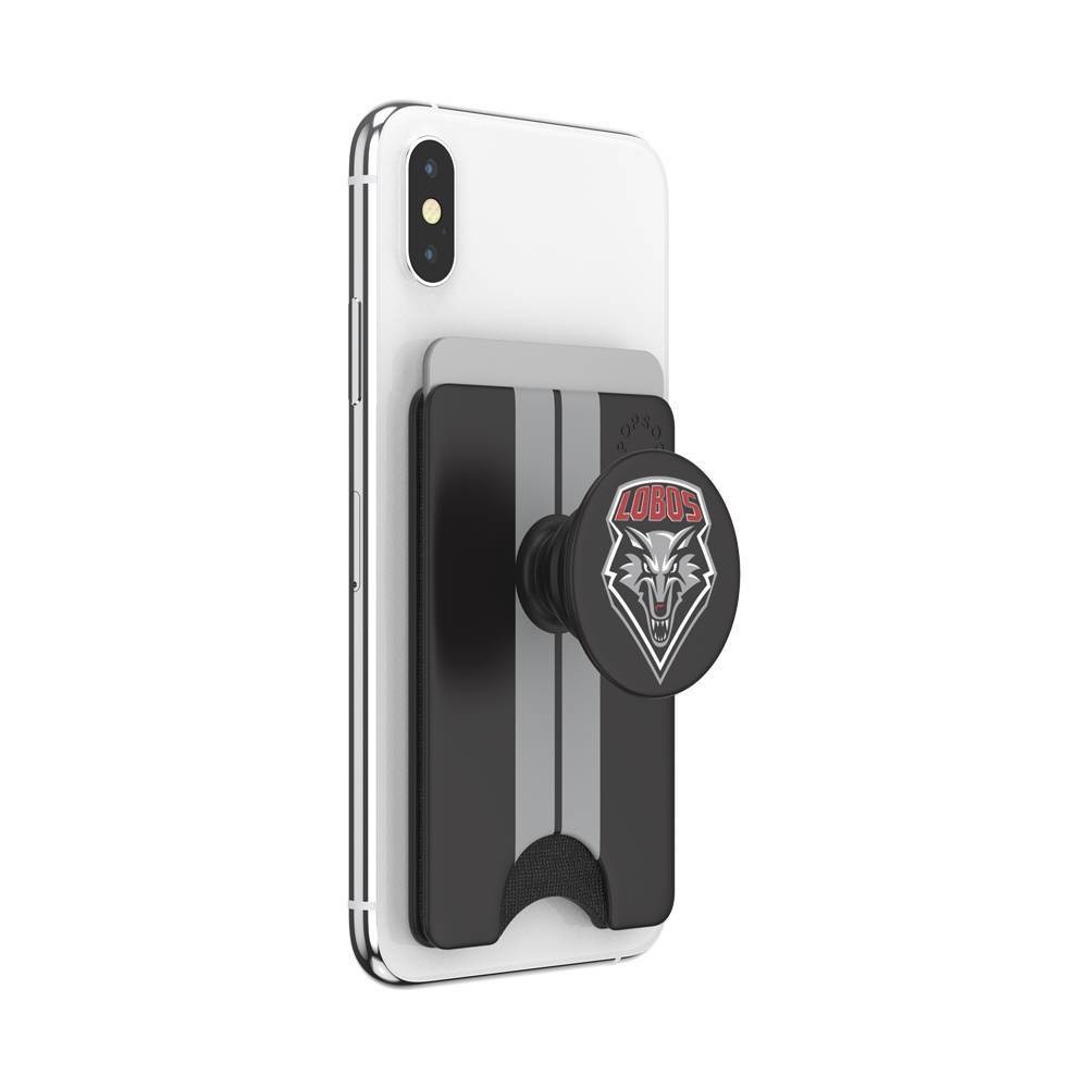 slide 5 of 5, NCAA New Mexico Lobos PopSockets PopWallet+ (with PopTop), 1 ct