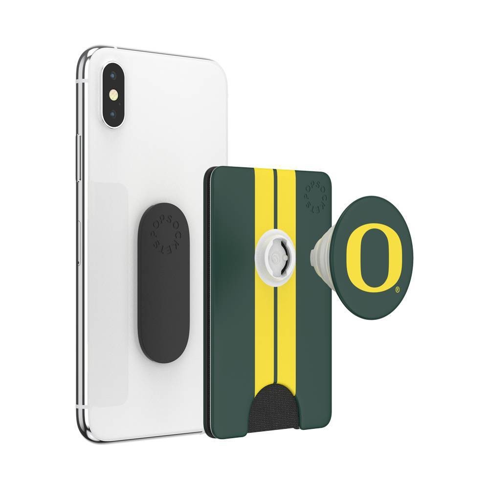 slide 3 of 5, NCAA Oregon Ducks PopSockets PopWallet+ (with PopTop), 1 ct