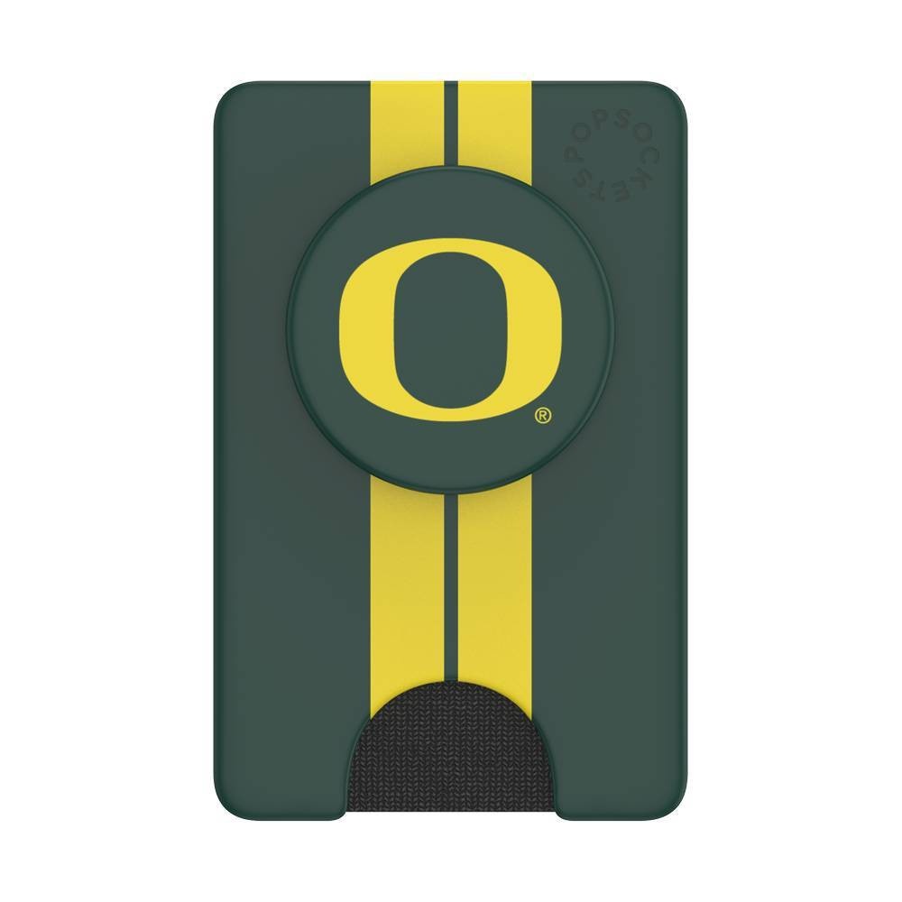 slide 1 of 5, NCAA Oregon Ducks PopSockets PopWallet+ (with PopTop), 1 ct