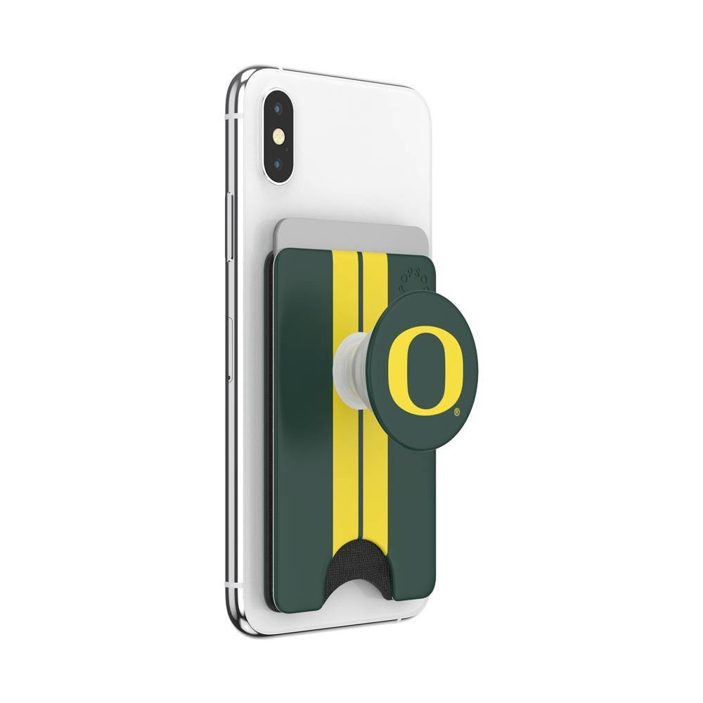 slide 5 of 5, NCAA Oregon Ducks PopSockets PopWallet+ (with PopTop), 1 ct