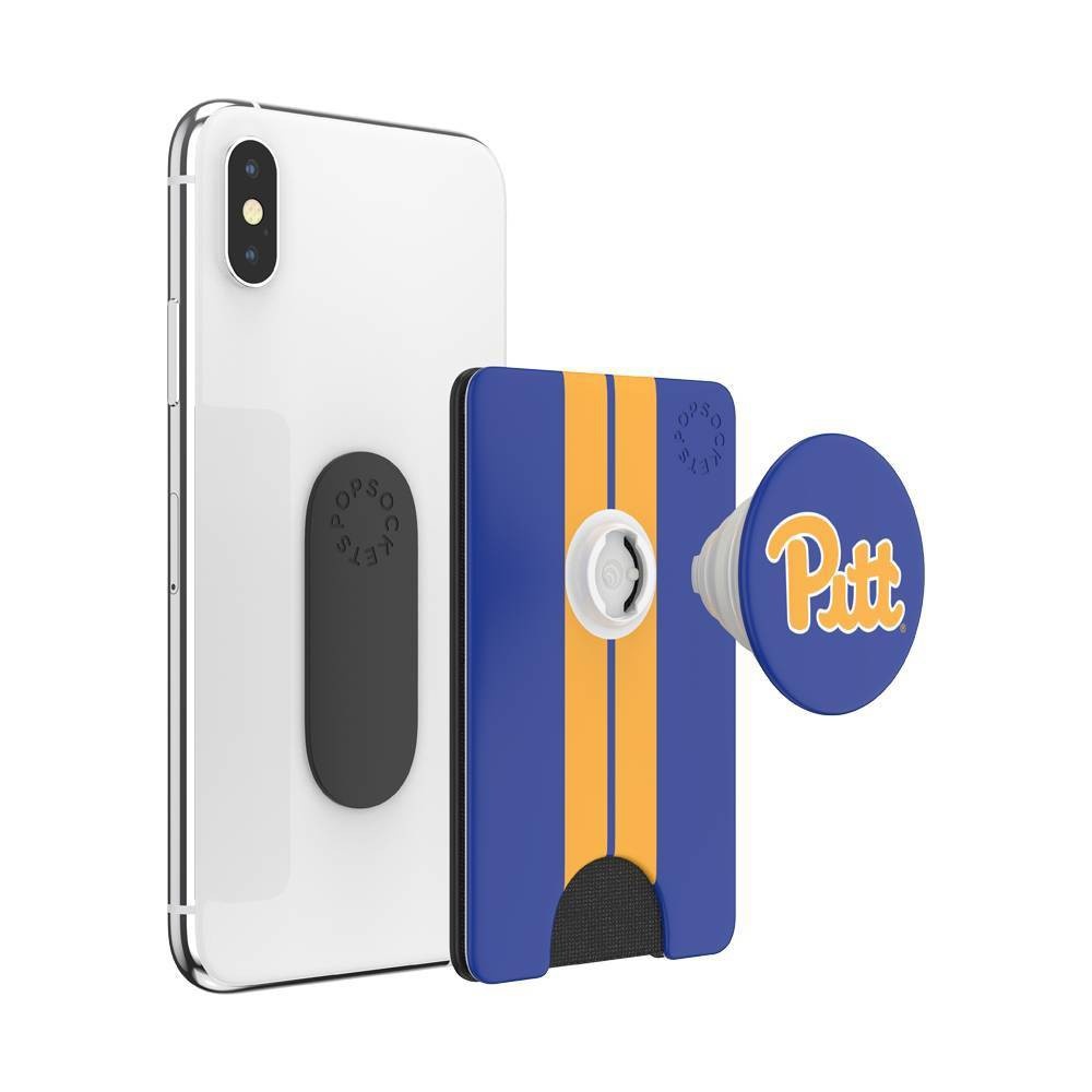 slide 3 of 5, NCAA Pitt Panthers PopSockets PopWallet+ (with PopTop), 1 ct