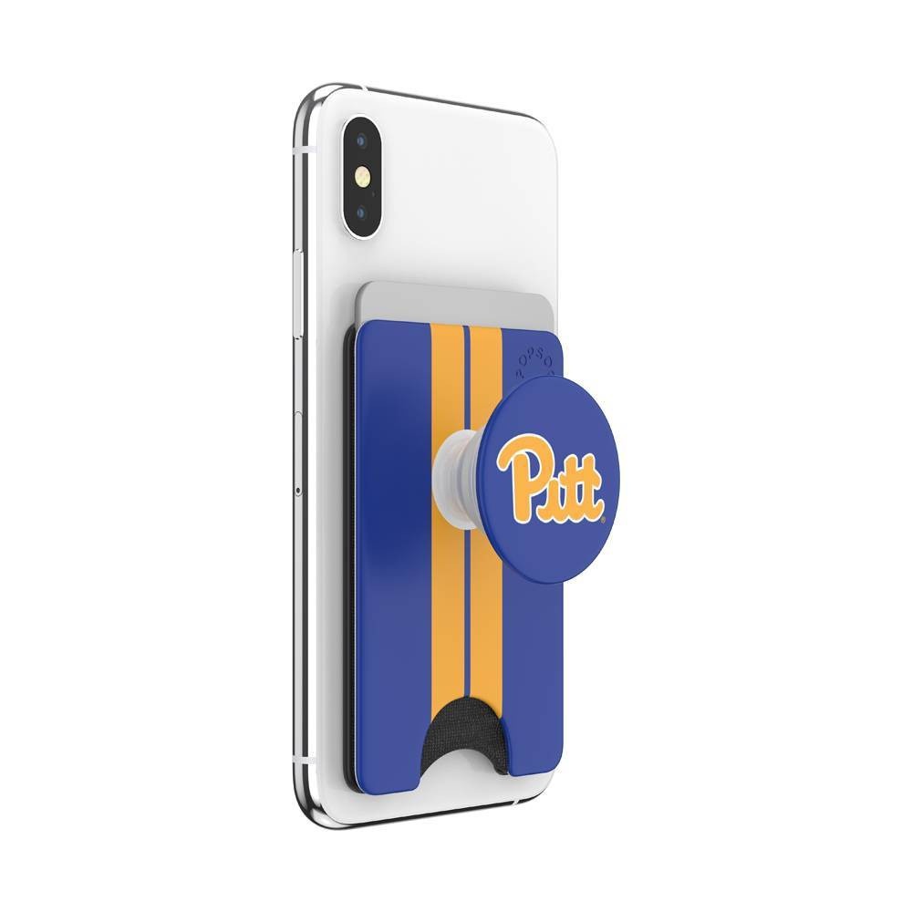 slide 5 of 5, NCAA Pitt Panthers PopSockets PopWallet+ (with PopTop), 1 ct