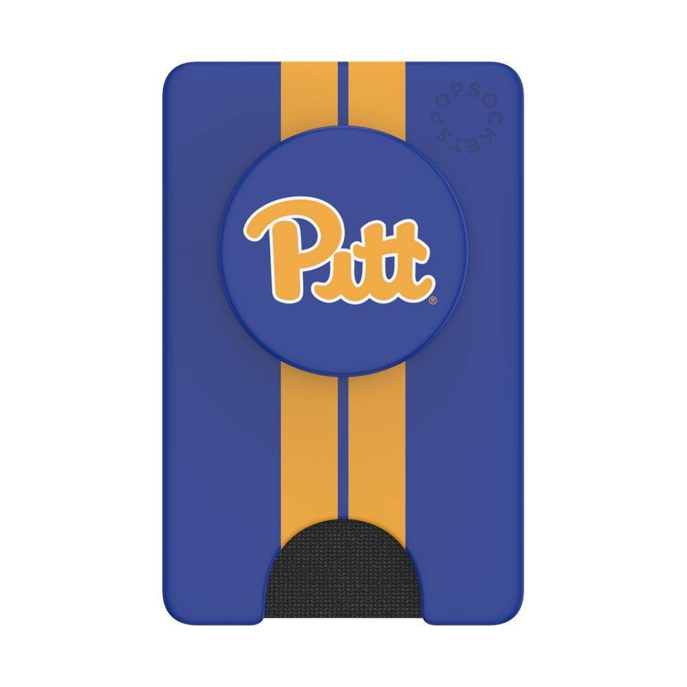 slide 1 of 5, NCAA Pitt Panthers PopSockets PopWallet+ (with PopTop), 1 ct