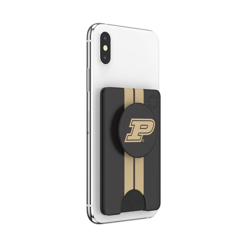 slide 4 of 5, NCAA Purdue Boilermakers PopSockets PopWallet+ (with PopTop), 1 ct