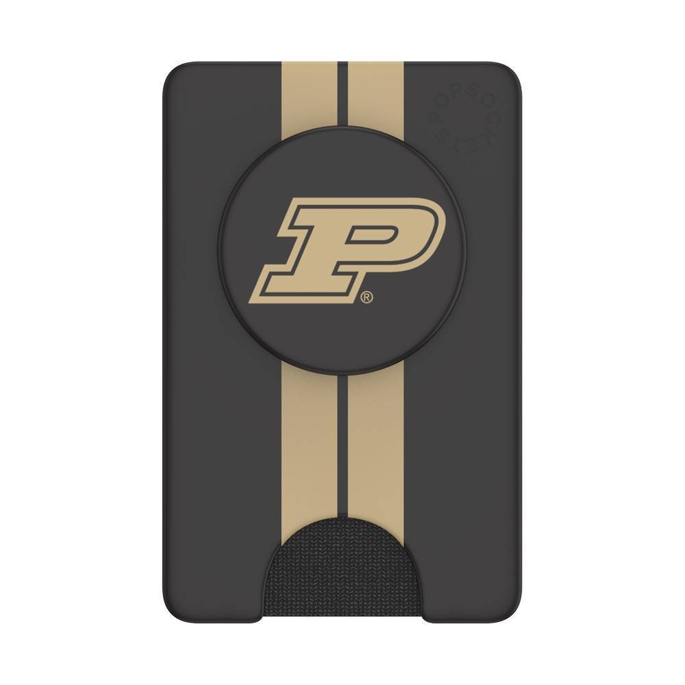 slide 1 of 5, NCAA Purdue Boilermakers PopSockets PopWallet+ (with PopTop), 1 ct