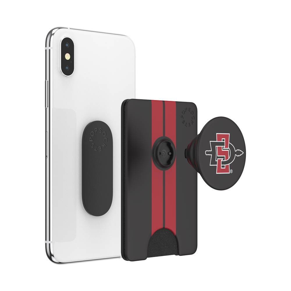 slide 3 of 5, NCAA San Diego State Aztecs PopSockets PopWallet+ (with PopTop), 1 ct