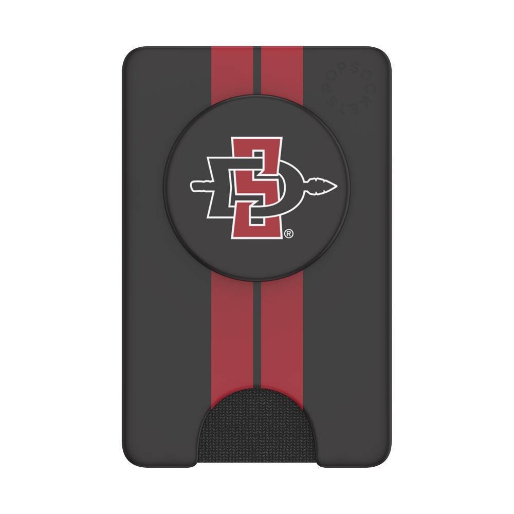 slide 1 of 5, NCAA San Diego State Aztecs PopSockets PopWallet+ (with PopTop), 1 ct