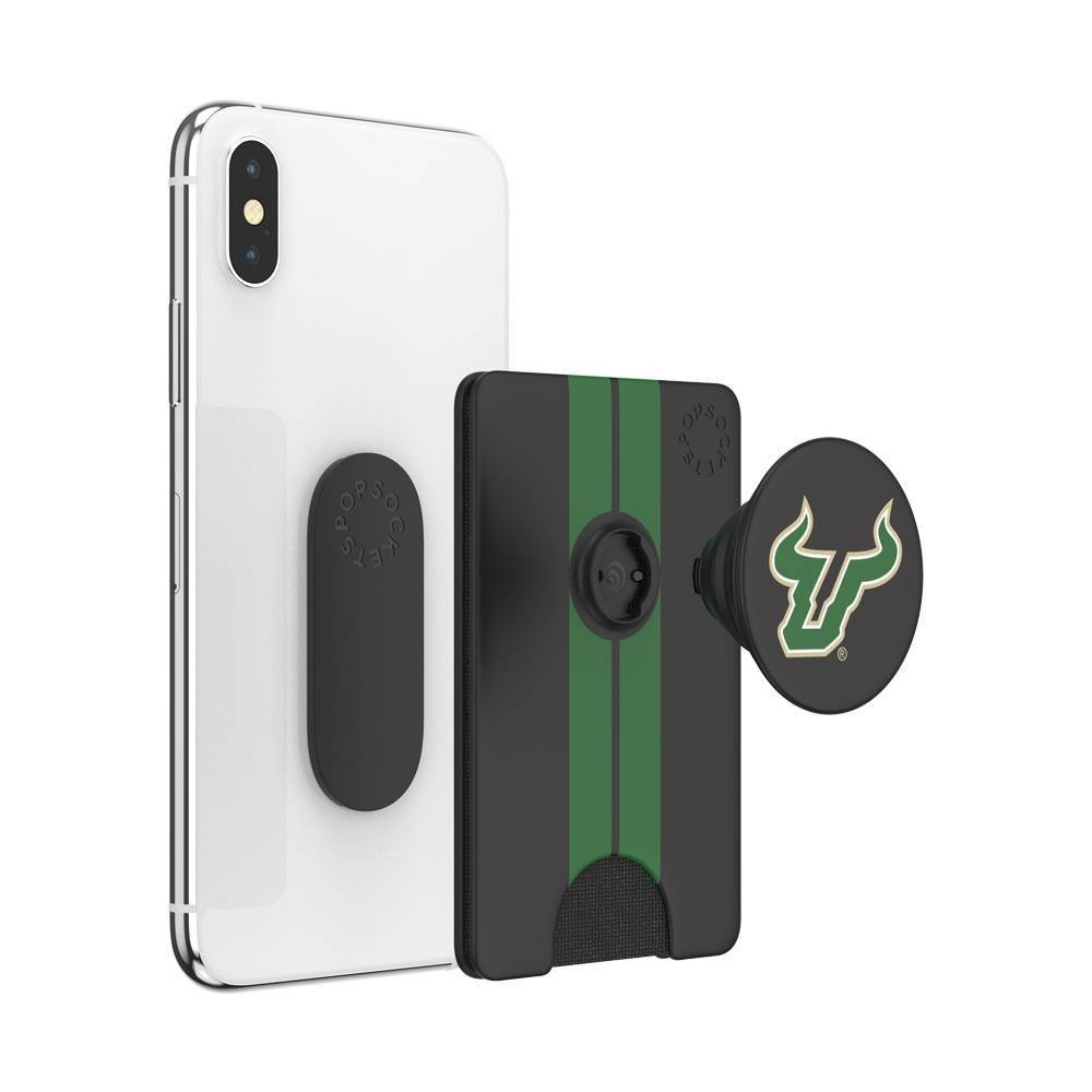 slide 3 of 5, NCAA South Florida Bulls PopSockets PopWallet+ (with PopTop), 1 ct