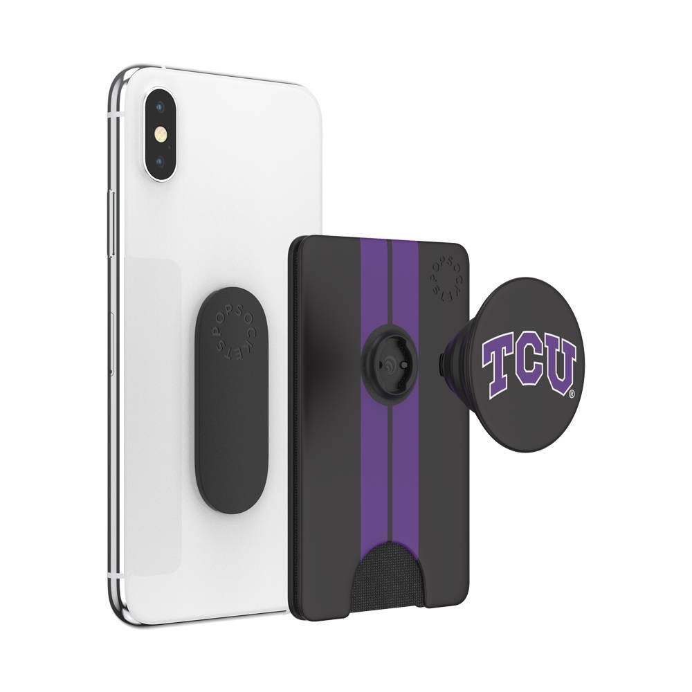 slide 3 of 5, NCAA TCU Horned Frogs PopSockets PopWallet+ (with PopTop), 1 ct