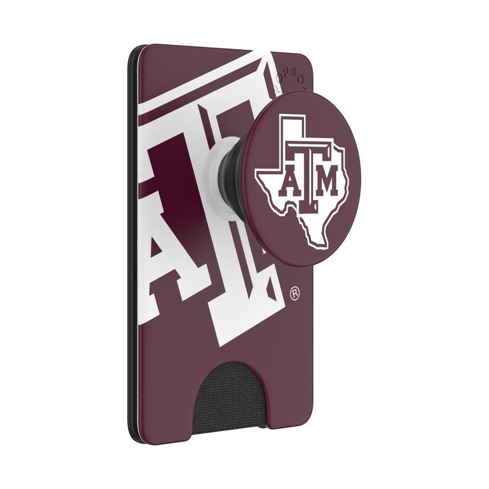 slide 2 of 5, NCAA Texas A&M Aggies PopSockets PopWallet+ (with PopTop), 1 ct