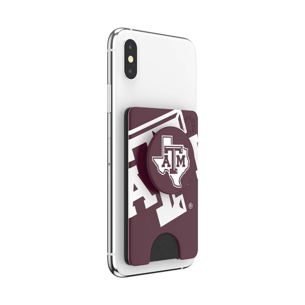 slide 4 of 5, NCAA Texas A&M Aggies PopSockets PopWallet+ (with PopTop), 1 ct