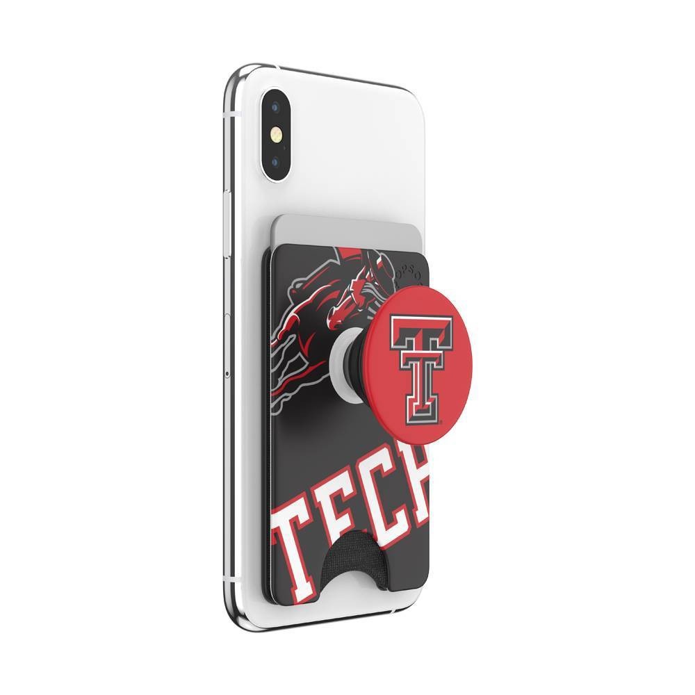 slide 5 of 5, NCAA Texas Tech Red Raiders PopSockets PopWallet+ (with PopTop), 1 ct