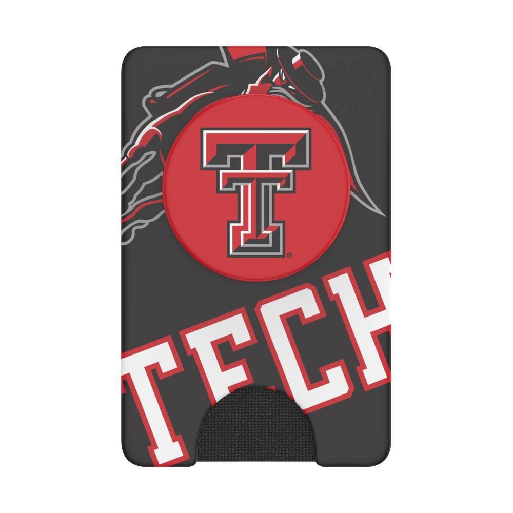 slide 1 of 5, NCAA Texas Tech Red Raiders PopSockets PopWallet+ (with PopTop), 1 ct