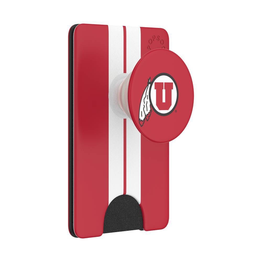 slide 2 of 5, NCAA Utah Utes PopSockets PopWallet+ (with PopTop), 1 ct