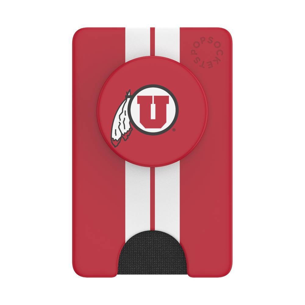 slide 1 of 5, NCAA Utah Utes PopSockets PopWallet+ (with PopTop), 1 ct