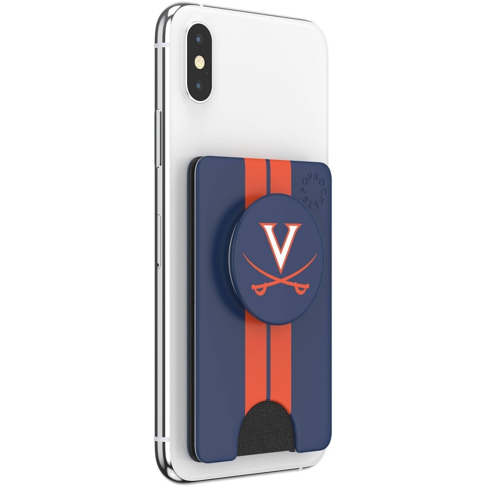 slide 4 of 5, NCAA Virginia Cavaliers PopSockets PopWallet+ (with PopTop), 1 ct