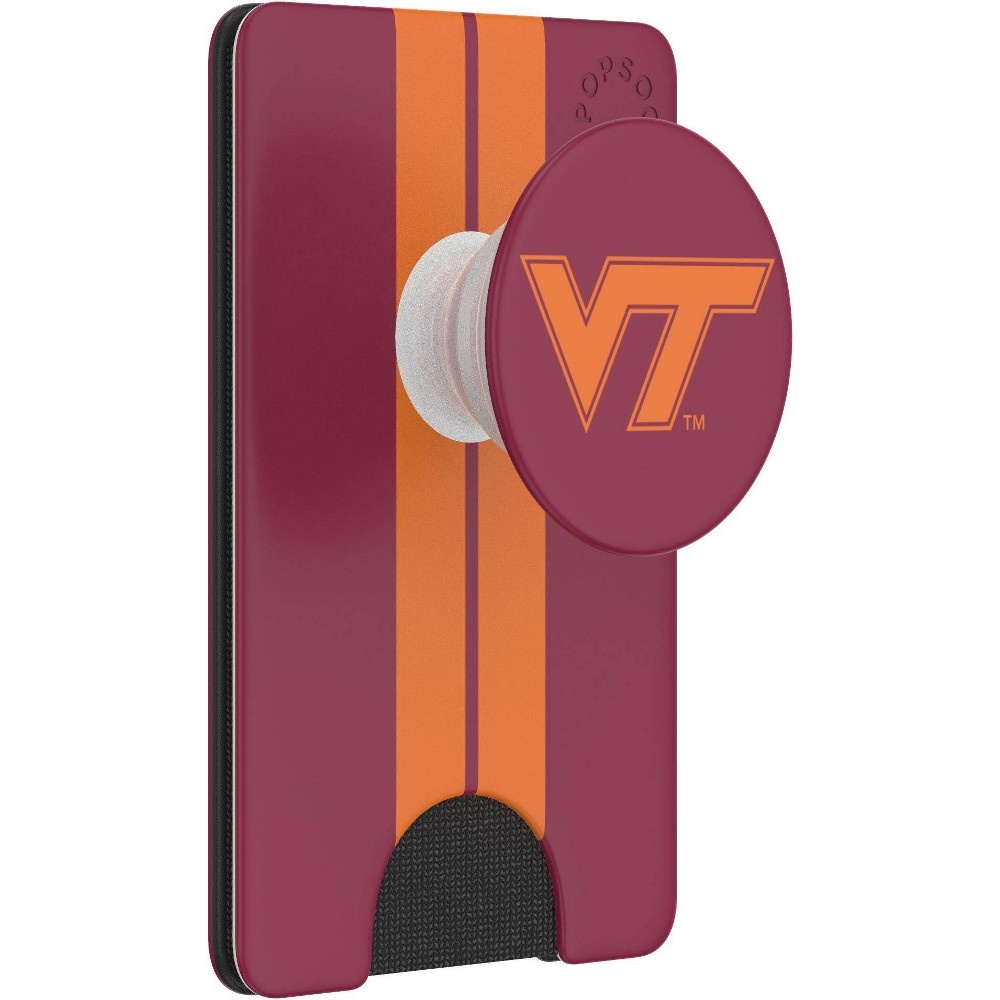 slide 2 of 5, NCAA Virginia Tech Hokies PopSockets PopWallet+ (with PopTop), 1 ct