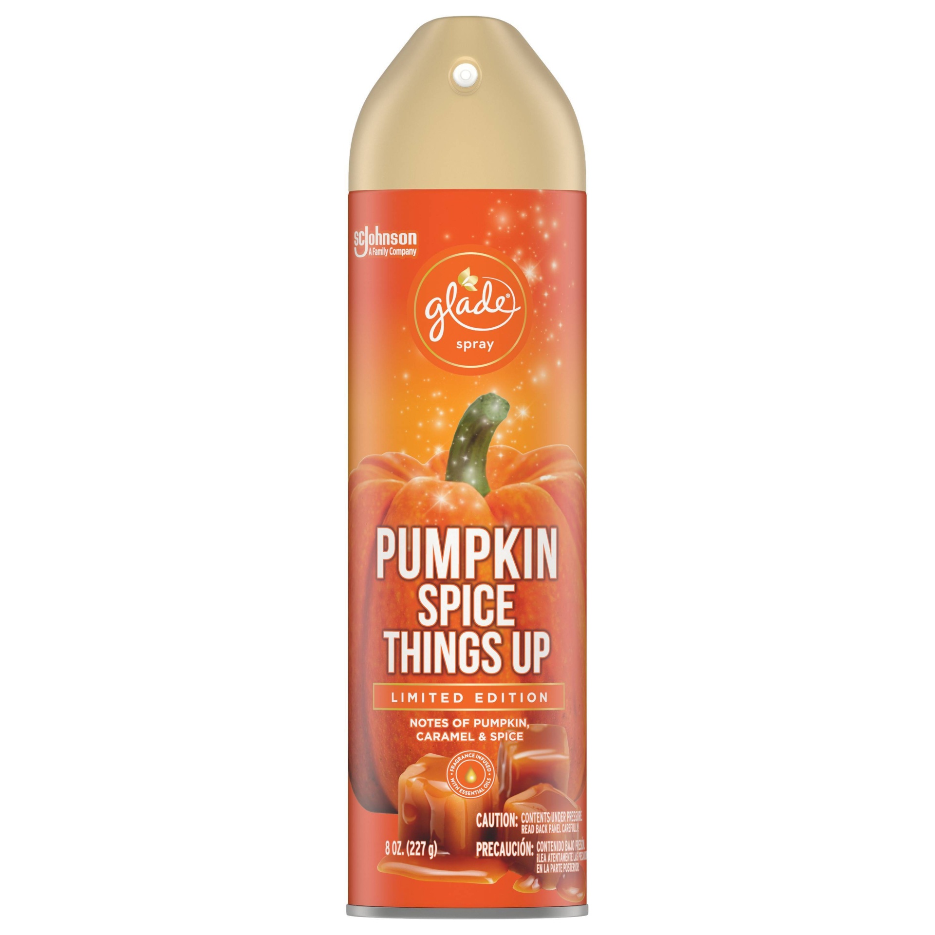 slide 1 of 4, Glade Aerosol - Pumpkin Spice Things Up, 8 oz