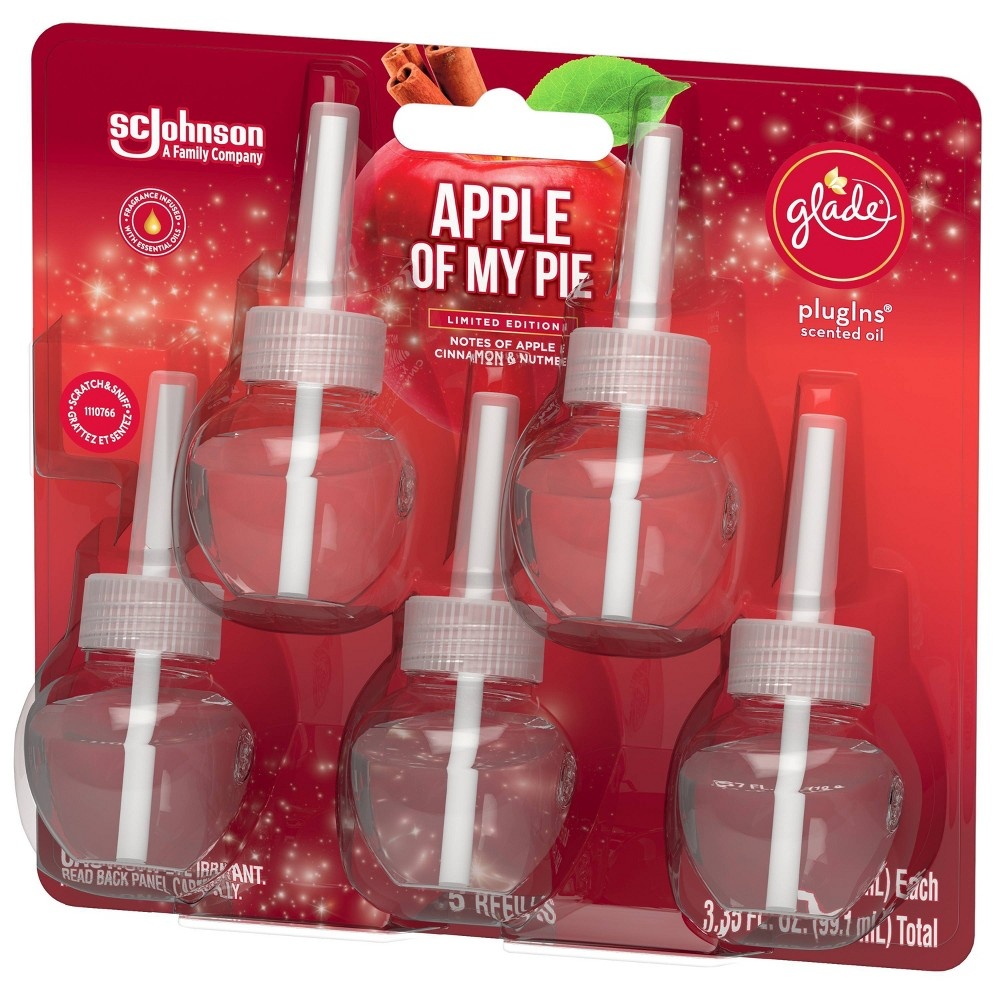 slide 3 of 4, Glade Piso Air Freshener Refills - Apple of My Pie, 5 ct; 3.35 oz