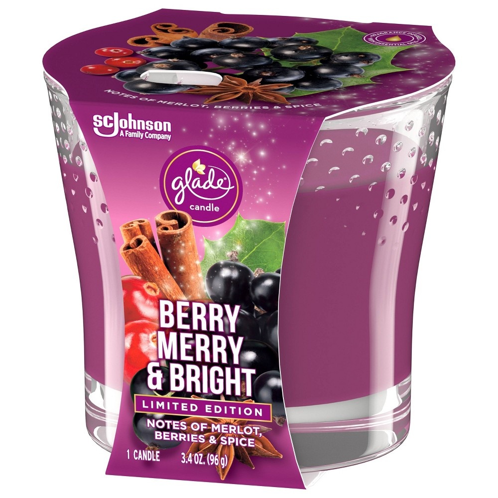 slide 3 of 5, Glade Jar Candle Berry Merry & Bright, 3.4 oz