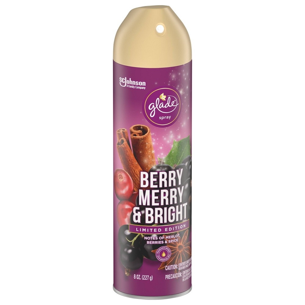 slide 4 of 5, Glade Room Spray Berry Merry & Bright, 8 oz