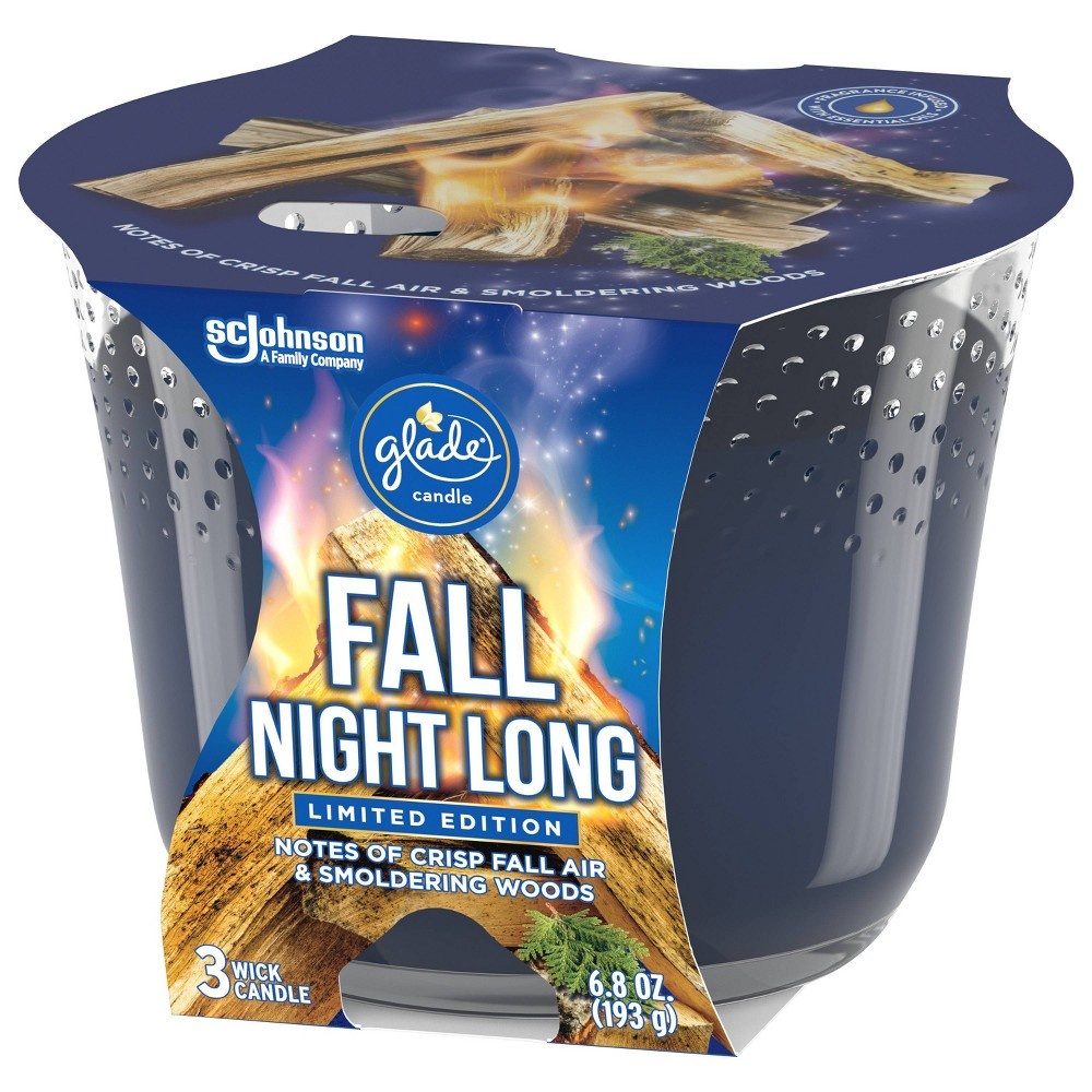 slide 3 of 4, Glade Candle - Fall Night Long, 6.8 oz