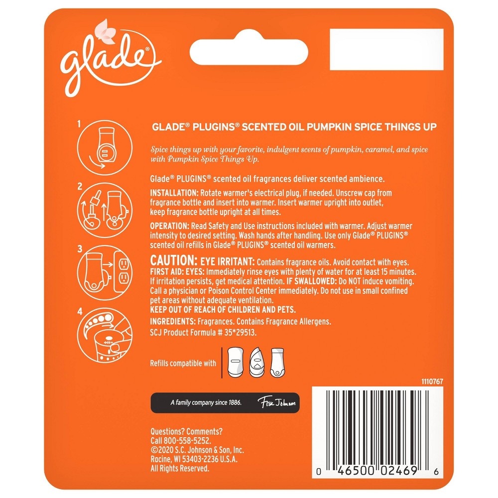 slide 2 of 4, Glade Piso Air Freshener Refills - Pumpkin Spice Things Up, 2 ct