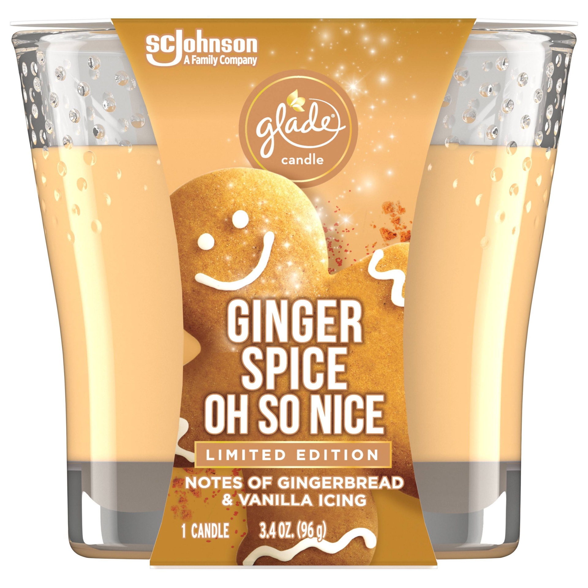 slide 1 of 5, Glade Candle - Ginger Spice Oh So Nice, 3.4 oz