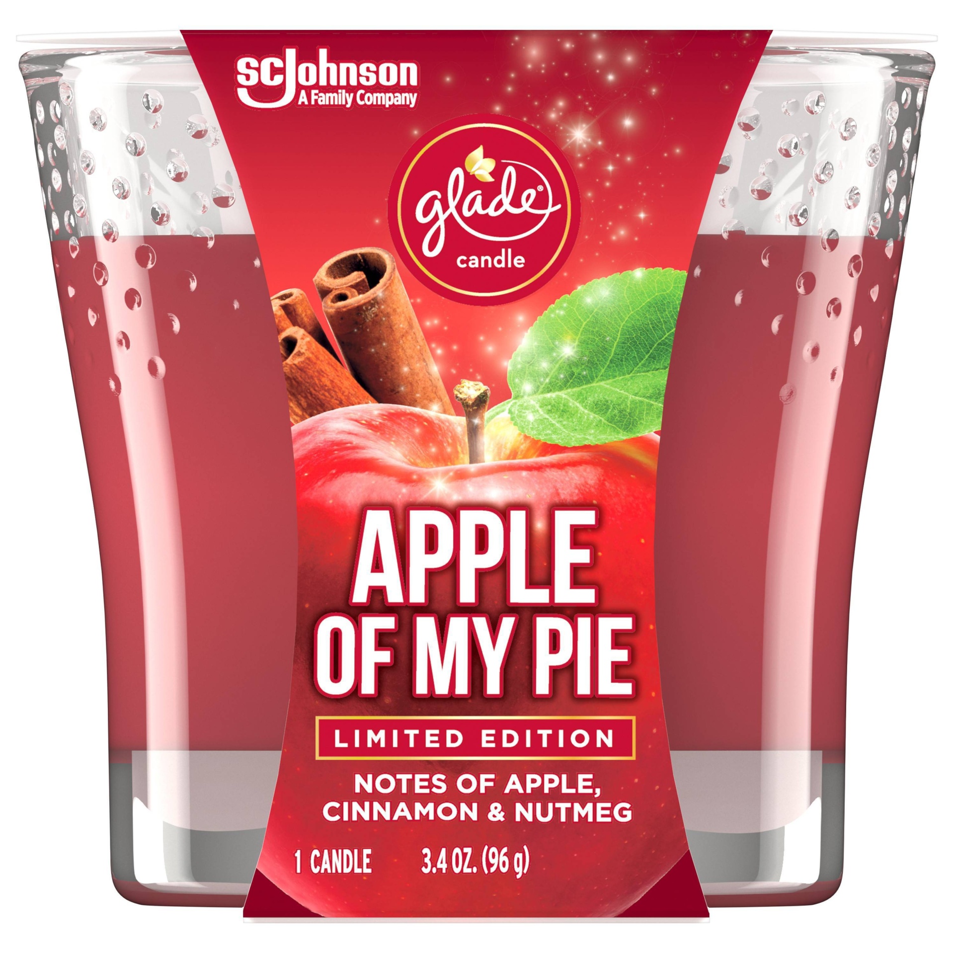 slide 1 of 4, Glade Candle - Apple of My Pie, 3.4 oz