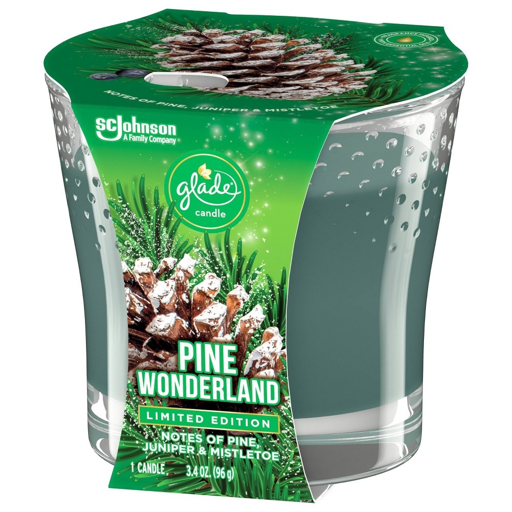 slide 3 of 5, Glade Jar Candle Pine Wonderland, 3.4 oz