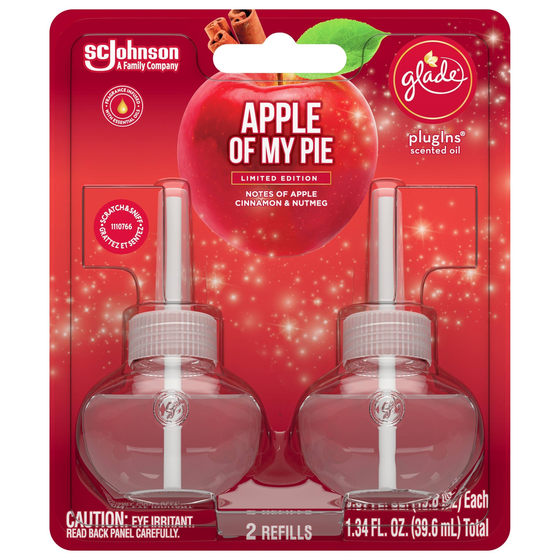 slide 1 of 4, Glade Piso Air Freshener Refills - Apple of My Pie, 2 ct