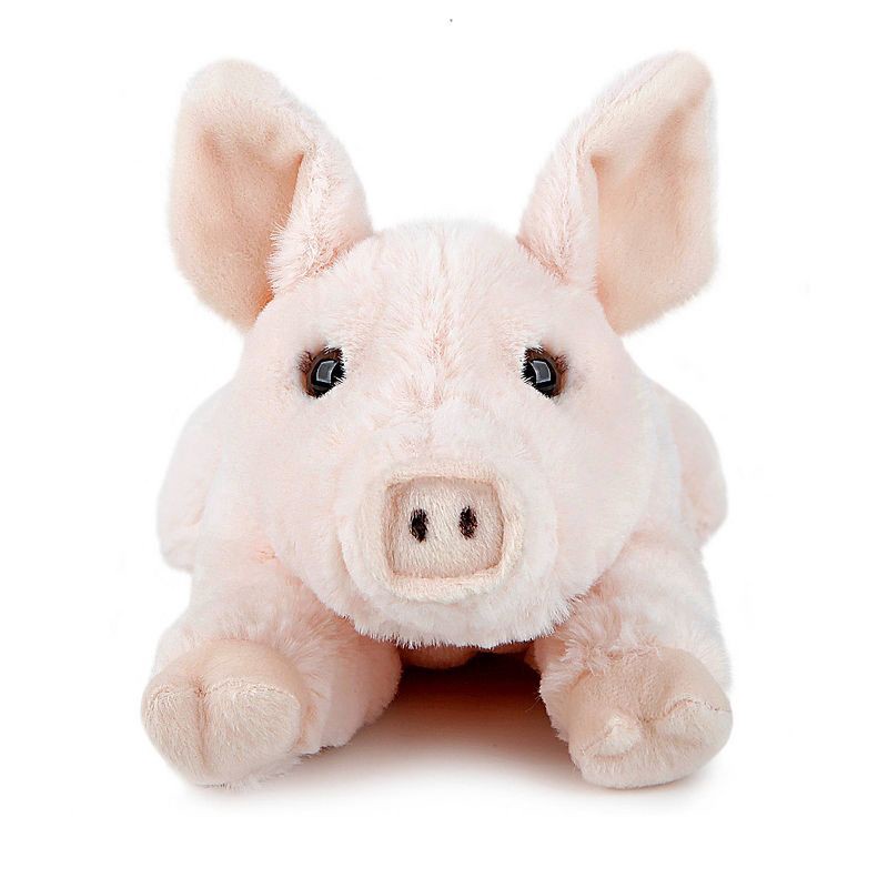 slide 4 of 4, FAO Schwarz Pig Cuddly Ultra-Soft Fur 15" Stuffed Animal, 1 ct