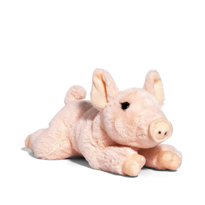 slide 1 of 4, FAO Schwarz Pig Cuddly Ultra-Soft Fur 15" Stuffed Animal, 1 ct