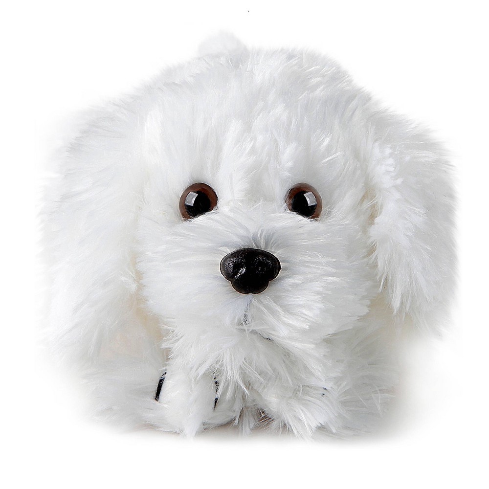 slide 2 of 4, FAO Schwarz Maltese Cuddly Ultra-Soft Fur 15" Stuffed Animal, 1 ct