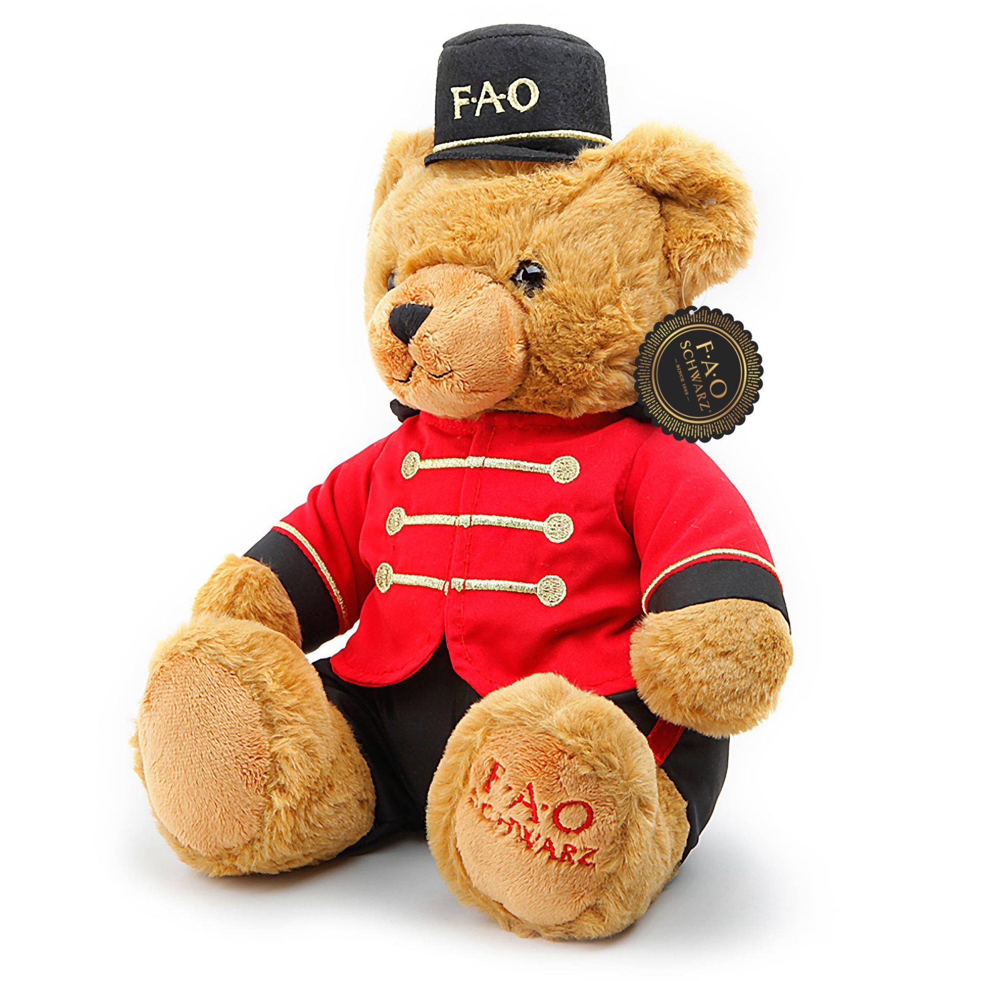 slide 1 of 5, FAO Schwarz Adopt A Pet Toy Plush - Soldier Bear, 1 ct