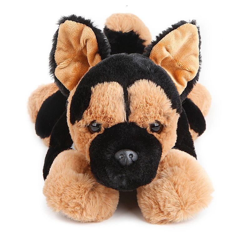 slide 2 of 6, FAO Schwarz German Shepherd Cuddly Ultra-Soft Fur 15" Stuffed Animal, 1 ct