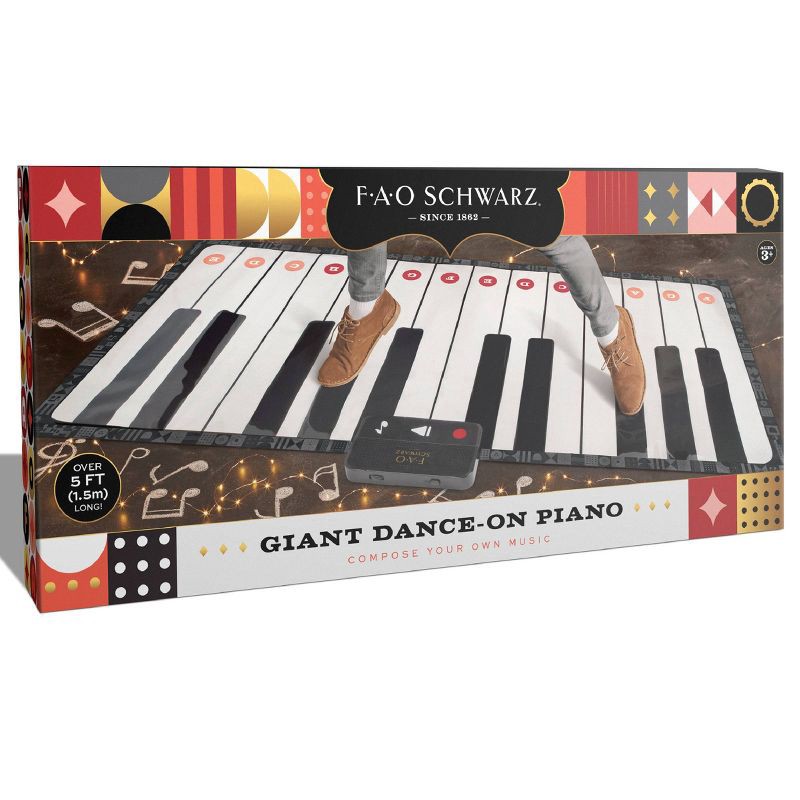 slide 5 of 6, FAO Schwarz Giant 69" Dance-On Piano Mat, 1 ct