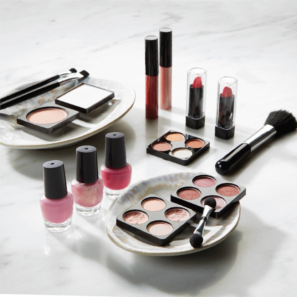 slide 3 of 6, FAO Schwarz Girls LED Makeup Vanity Studio Kit, 1 ct