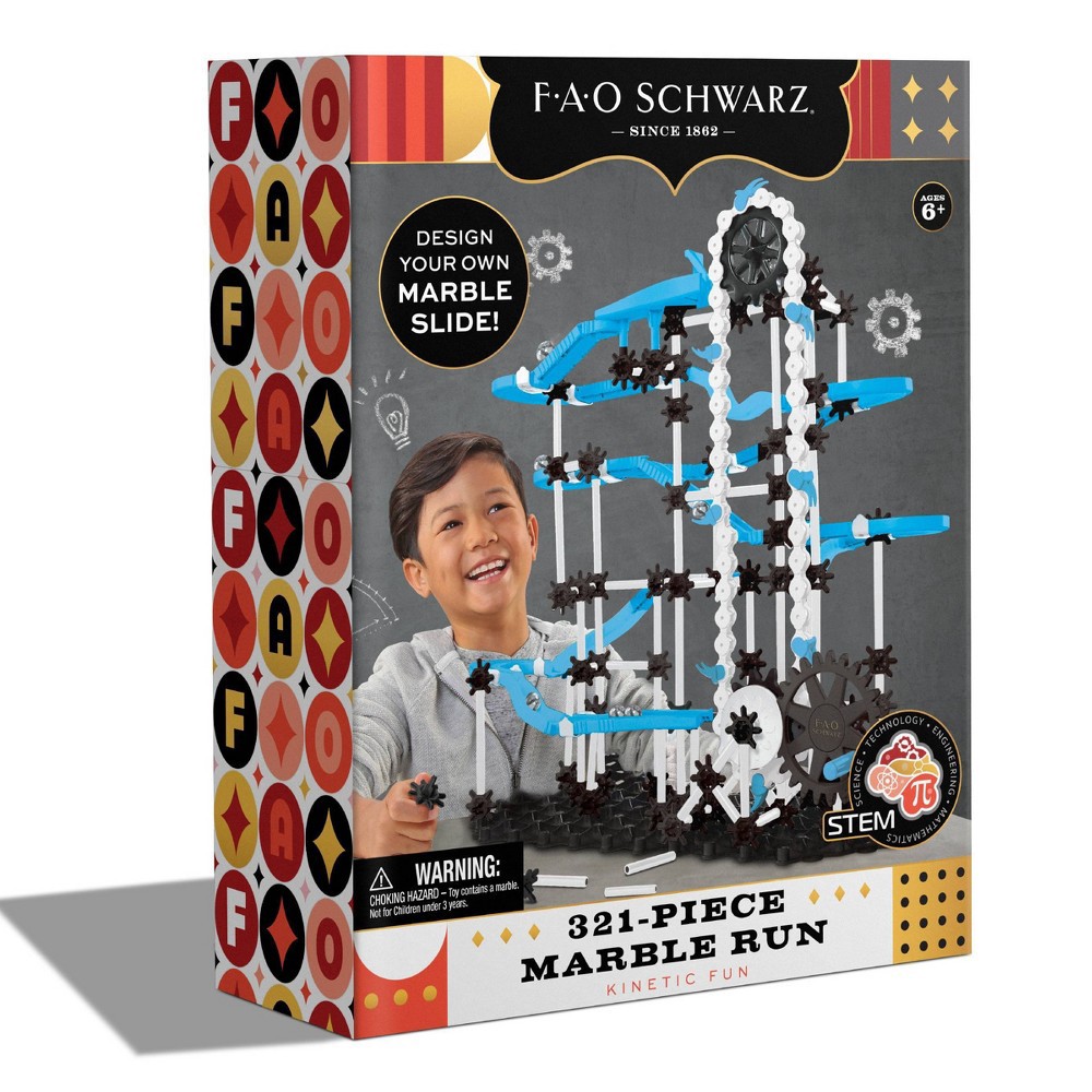 slide 5 of 8, FAO Schwarz Marble Run Construction And Building Kit - 321pc, 321 ct