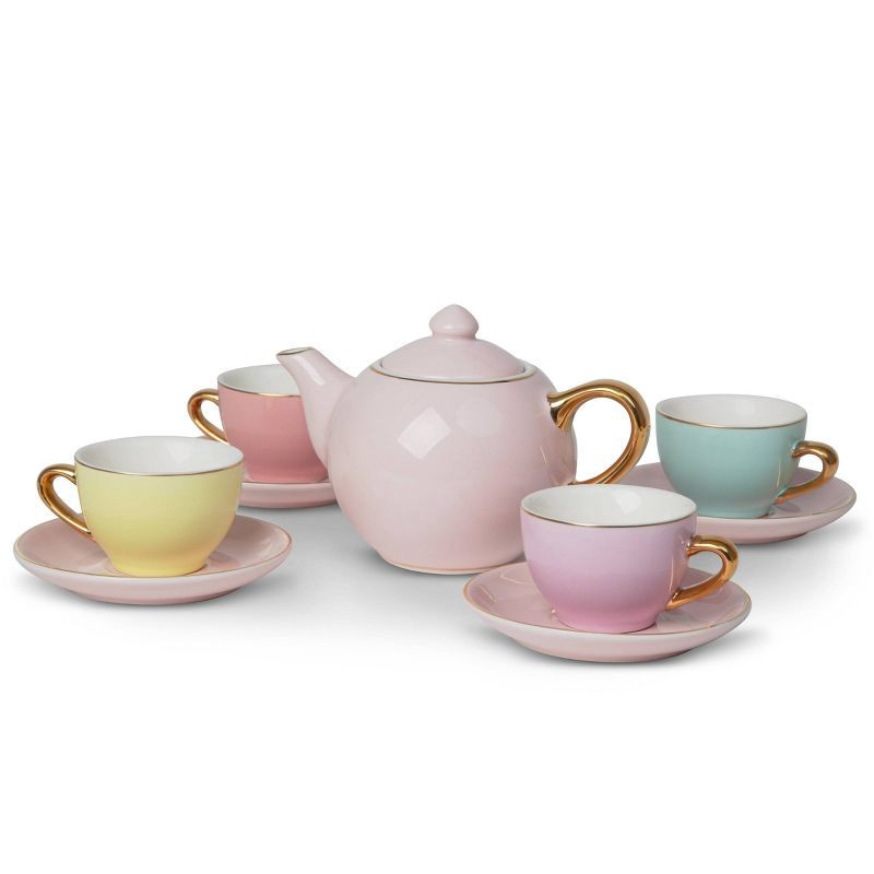 slide 3 of 6, FAO Schwarz Hand-Glazed Ceramic Tea Party Set - 9pc, 9 ct