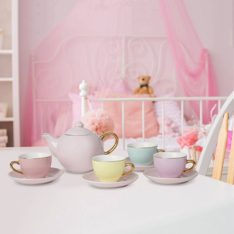 slide 4 of 6, FAO Schwarz Hand-Glazed Ceramic Tea Party Set - 9pc, 9 ct