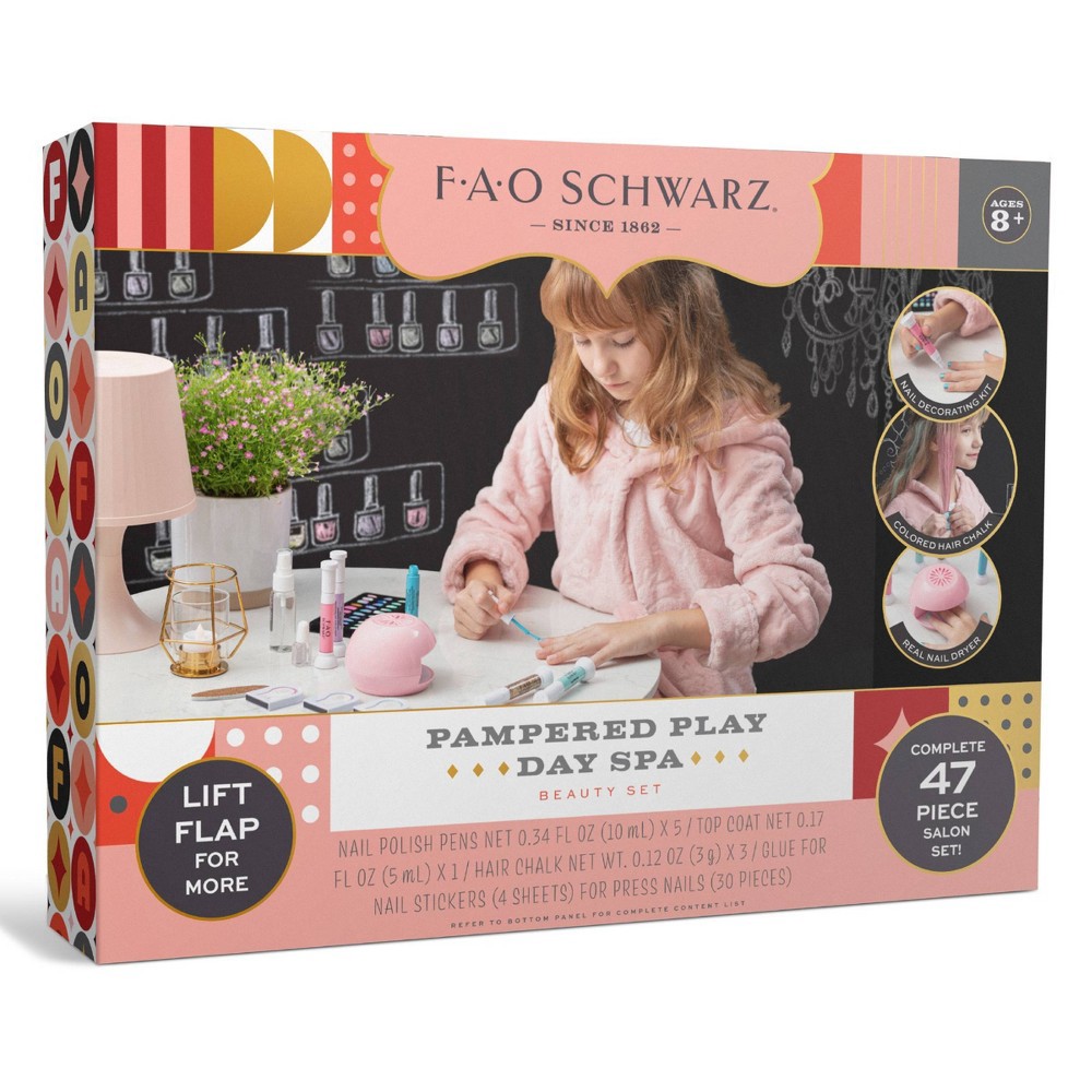 slide 4 of 8, FAO Schwarz Pampered Play Day Spa Beauty Set - 76pc, 76 ct