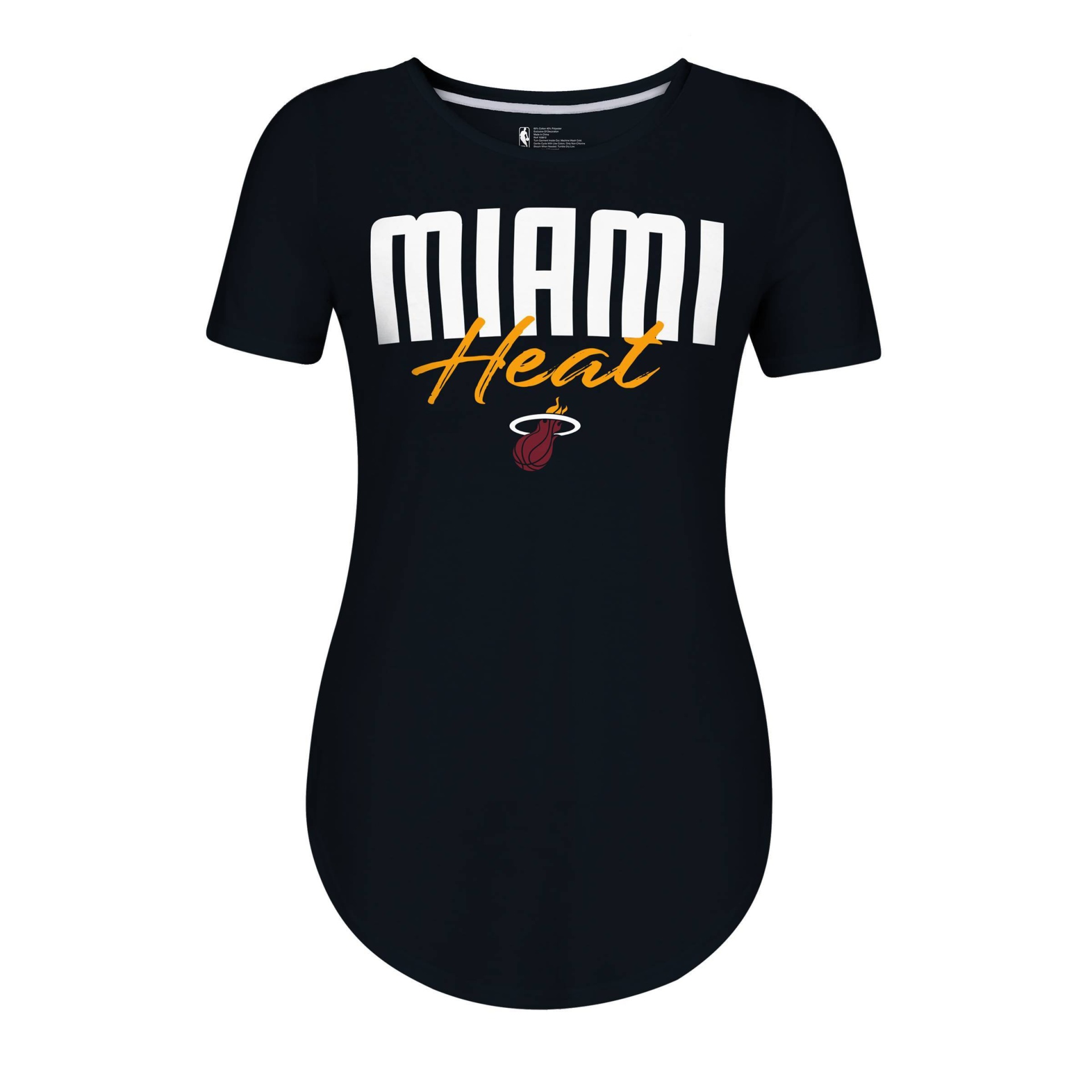 slide 1 of 2, NBA Miami Heat Women's Bold Script T-Shirt - XL, 1 ct