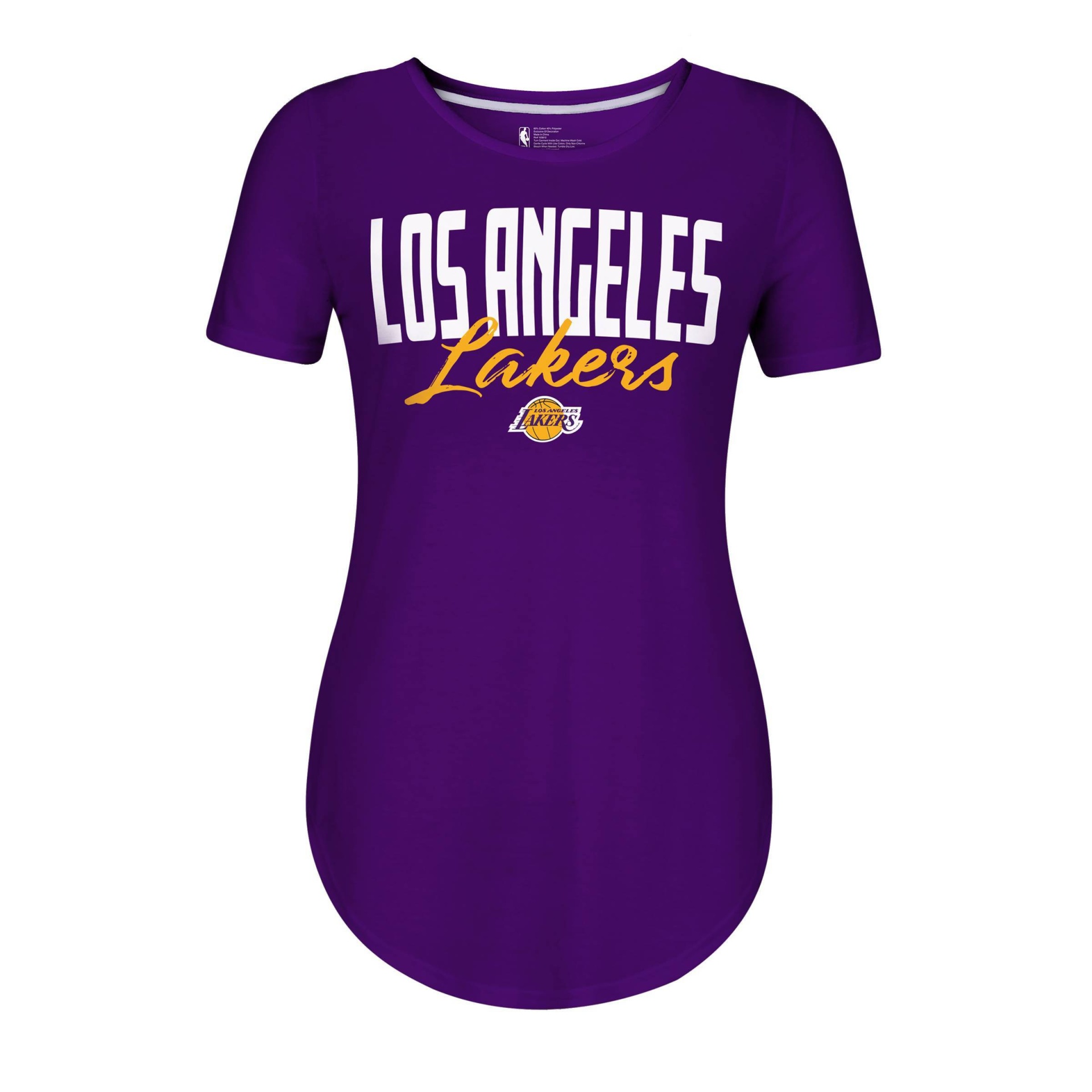 slide 1 of 2, NBA Los Angeles Lakers Women's Bold Script T-Shirt - XL, 1 ct