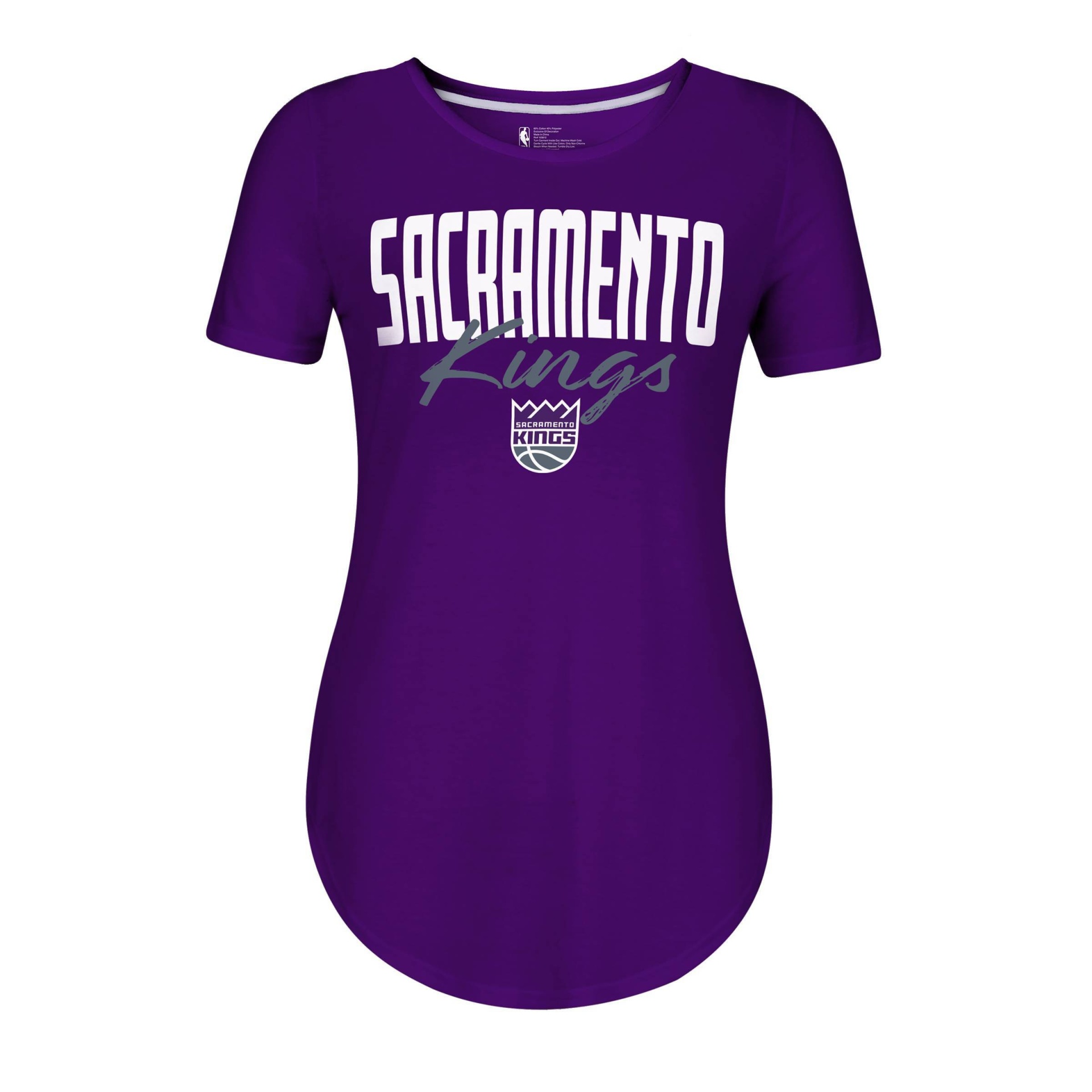 slide 1 of 2, NBA Sacramento Kings Women's Bold Script T-Shirt - XL, 1 ct