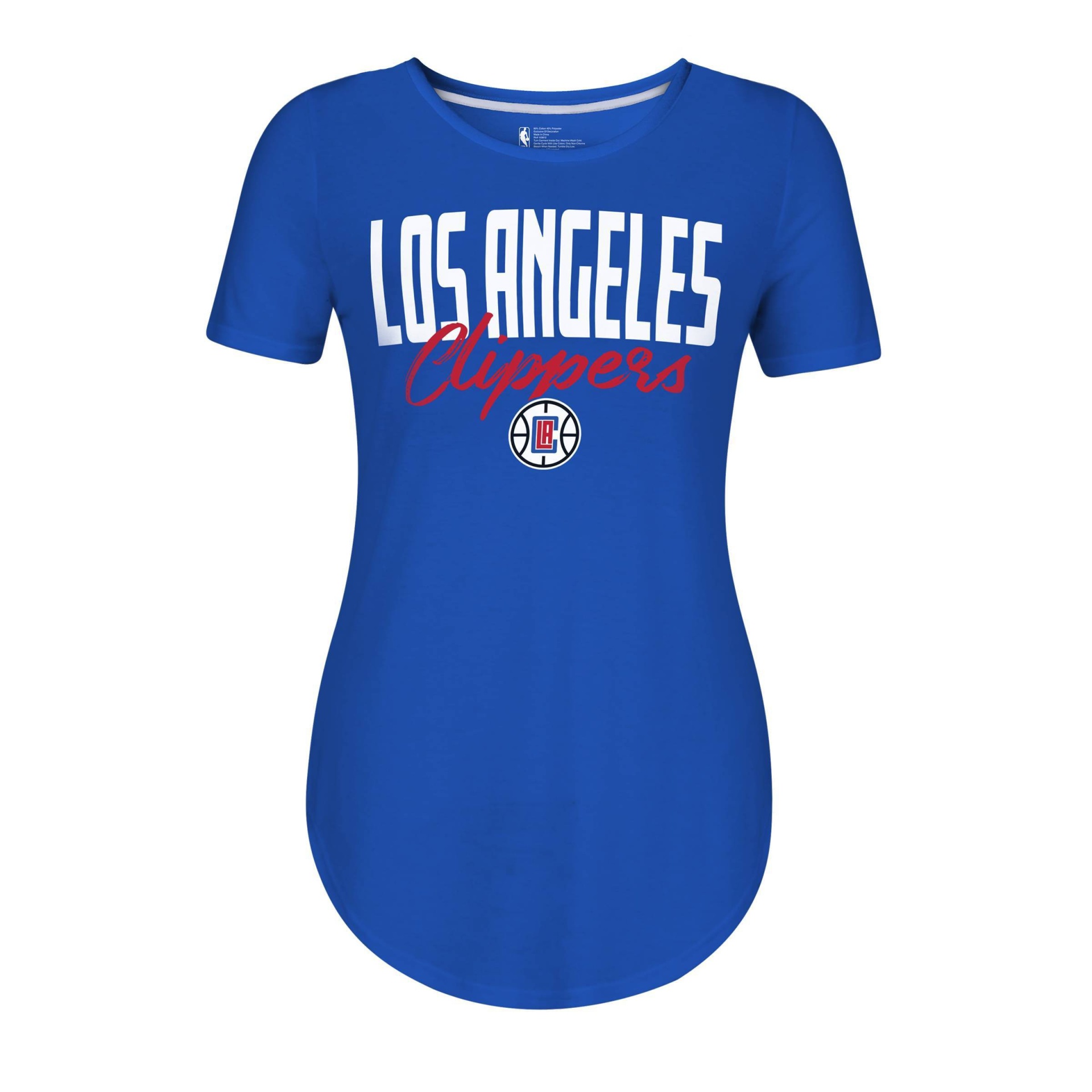 slide 1 of 2, NBA Los Angeles Clippers Women's Bold Script T-Shirt - XL, 1 ct