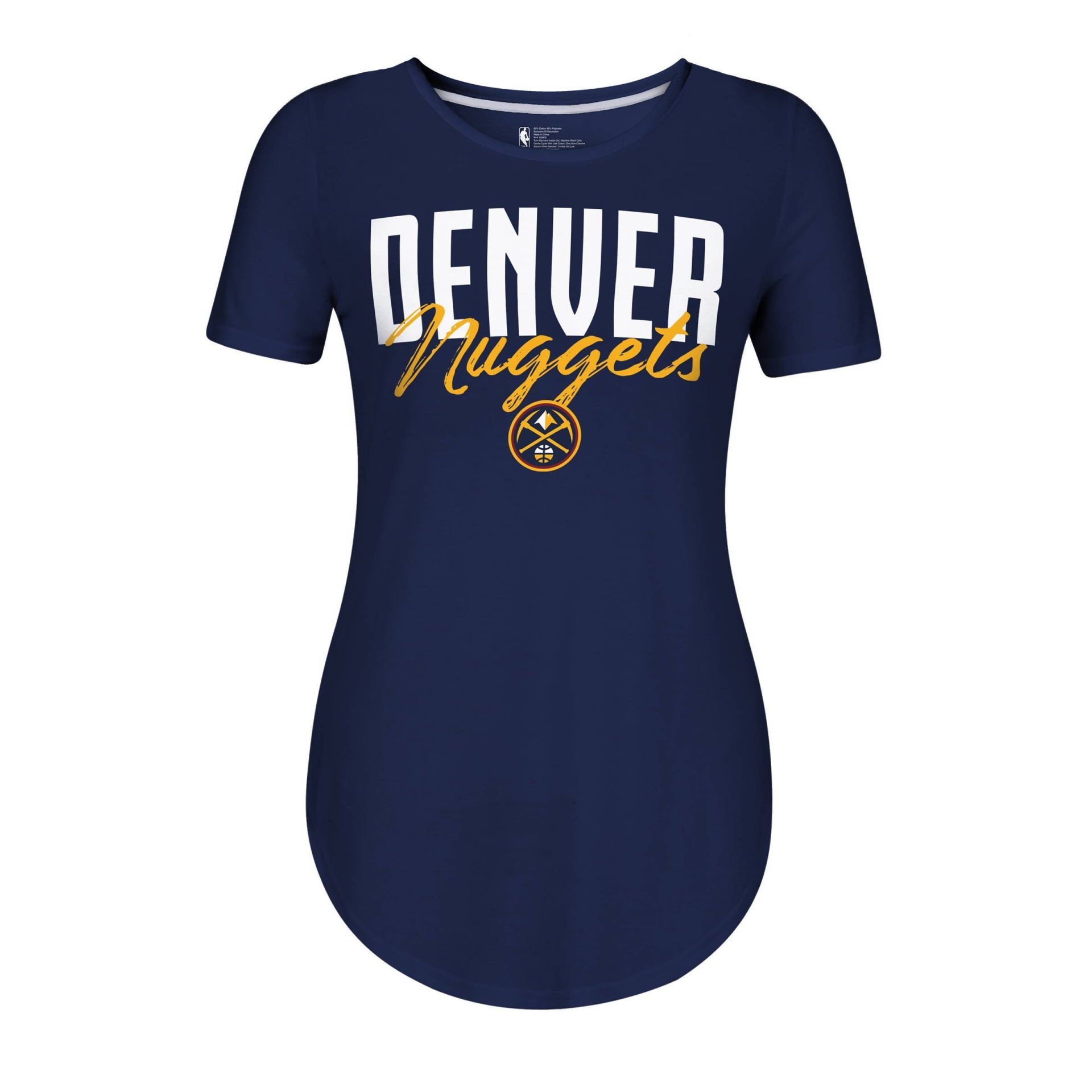 slide 1 of 2, NBA Denver Nuggets Women&#39;s Bold Script T-Shirt - XL, 1 ct