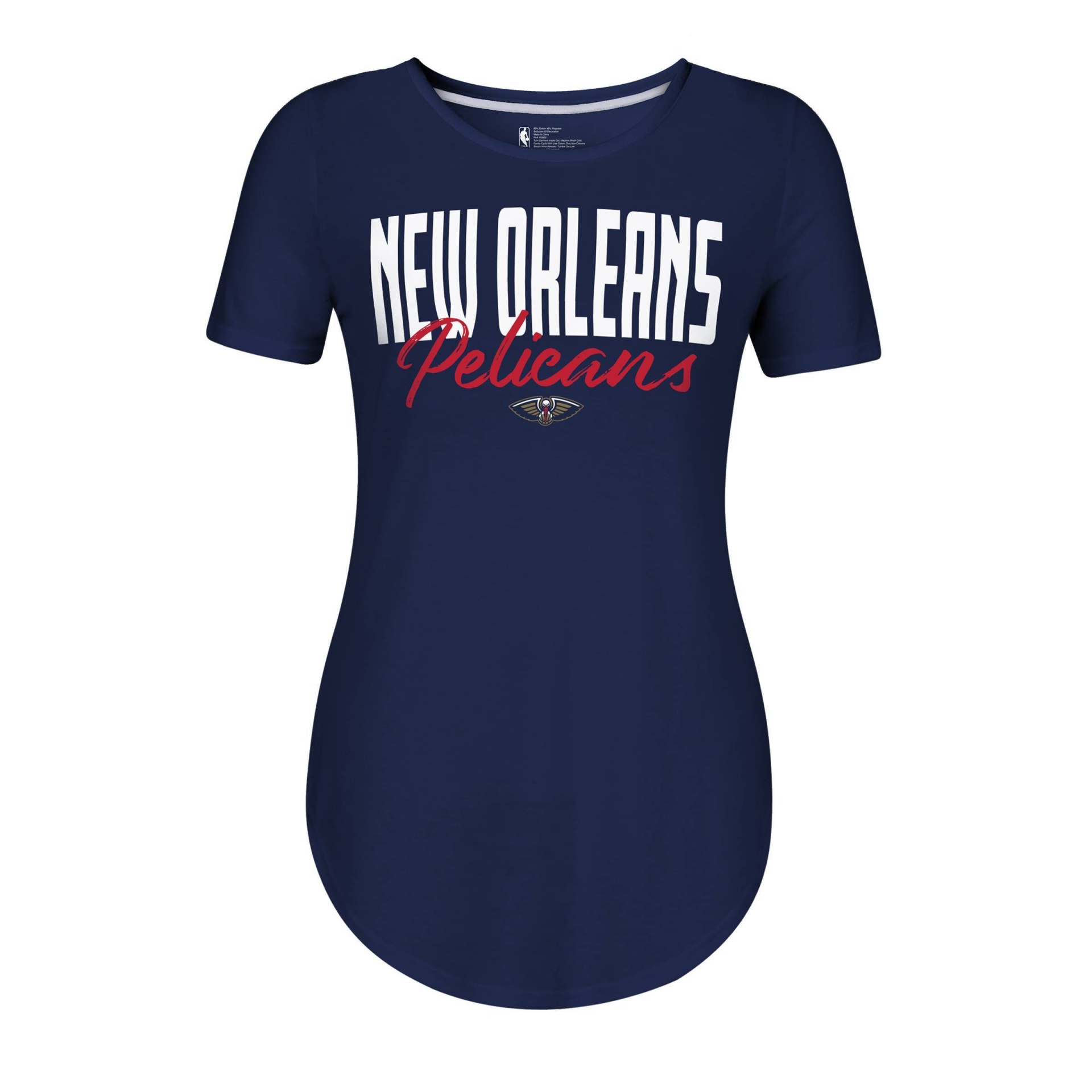 slide 1 of 2, NBA New Orleans Pelicans Women's Bold Script T-Shirt - XL, 1 ct