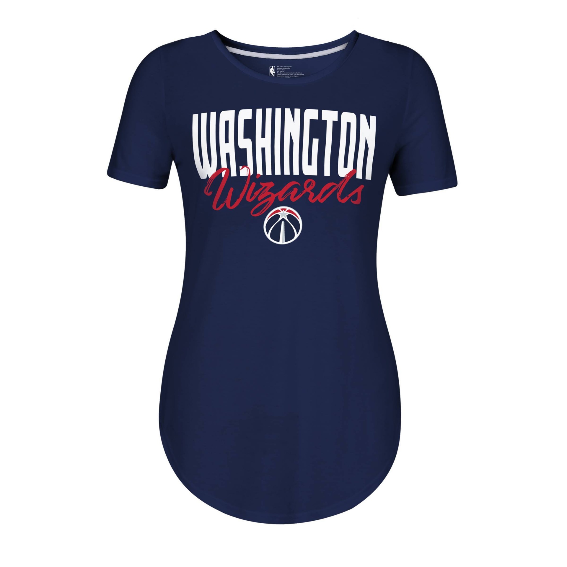 slide 1 of 2, NBA Washington Wizards Women's Bold Script T-Shirt - XL, 1 ct