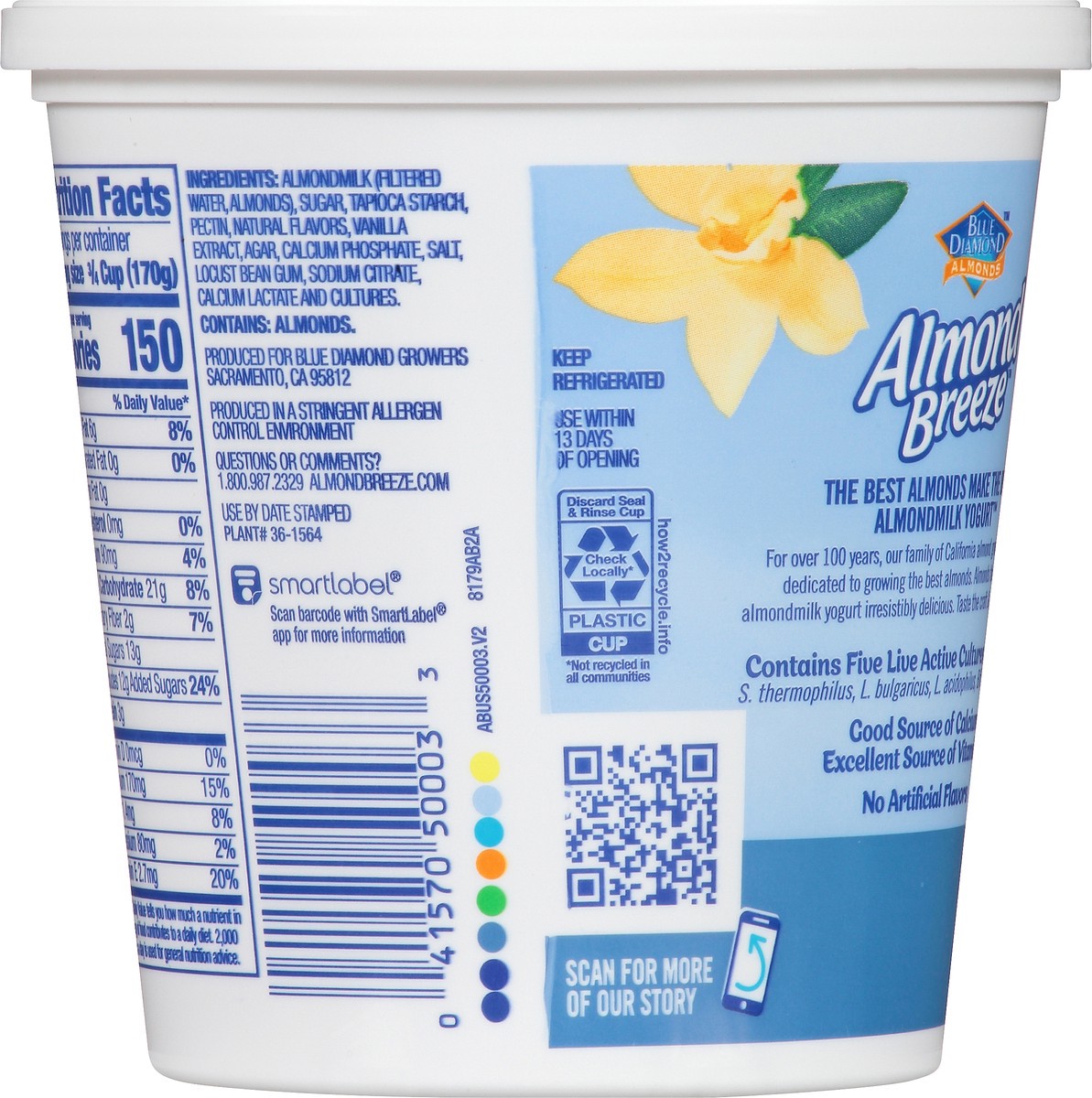 slide 5 of 10, Almond Breeze Vanilla Almondmilk Yogurt - 24oz, 24 oz